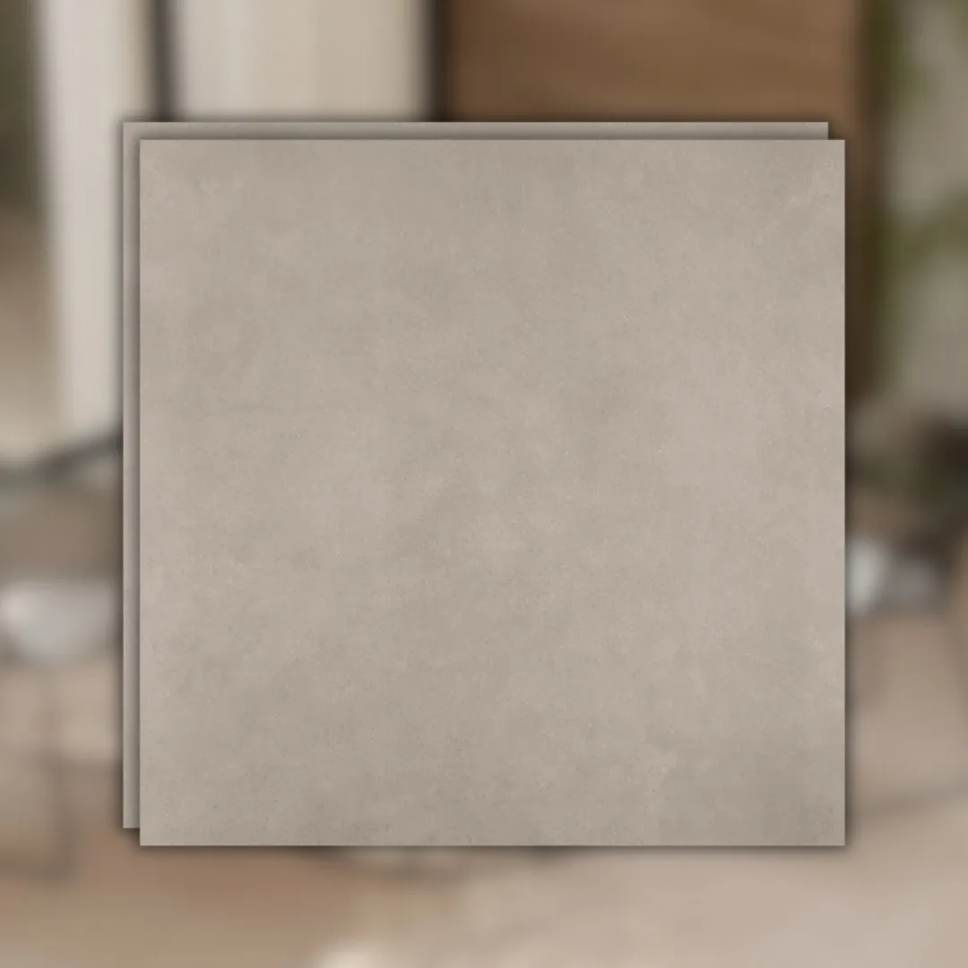 Porcelanato Cinza Natural 80x80 Portobello Hit Fendi RET "A"