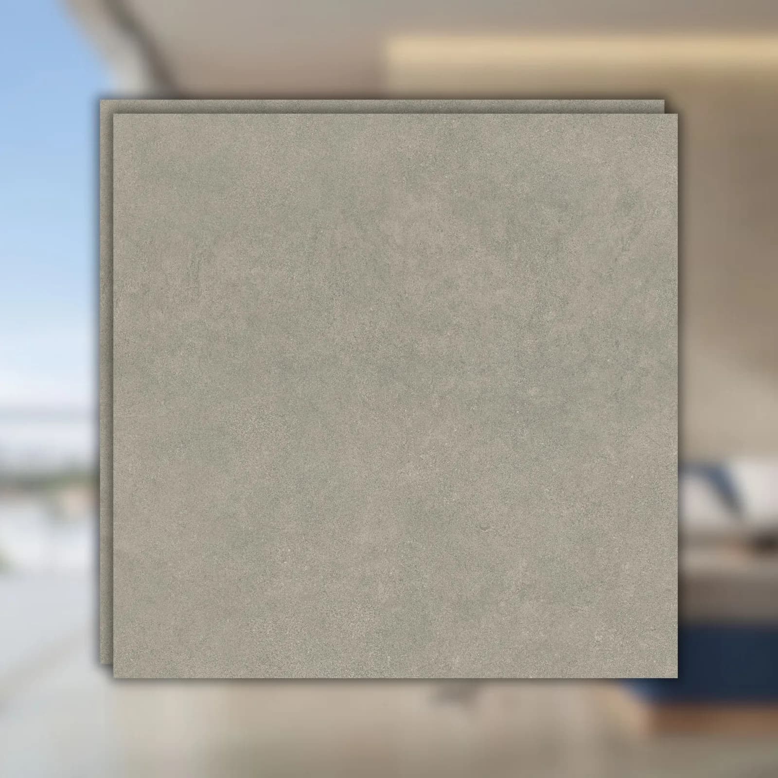 Porcelanato Cinza Natural 90x90 Portinari Metropolis Gr RET "A"