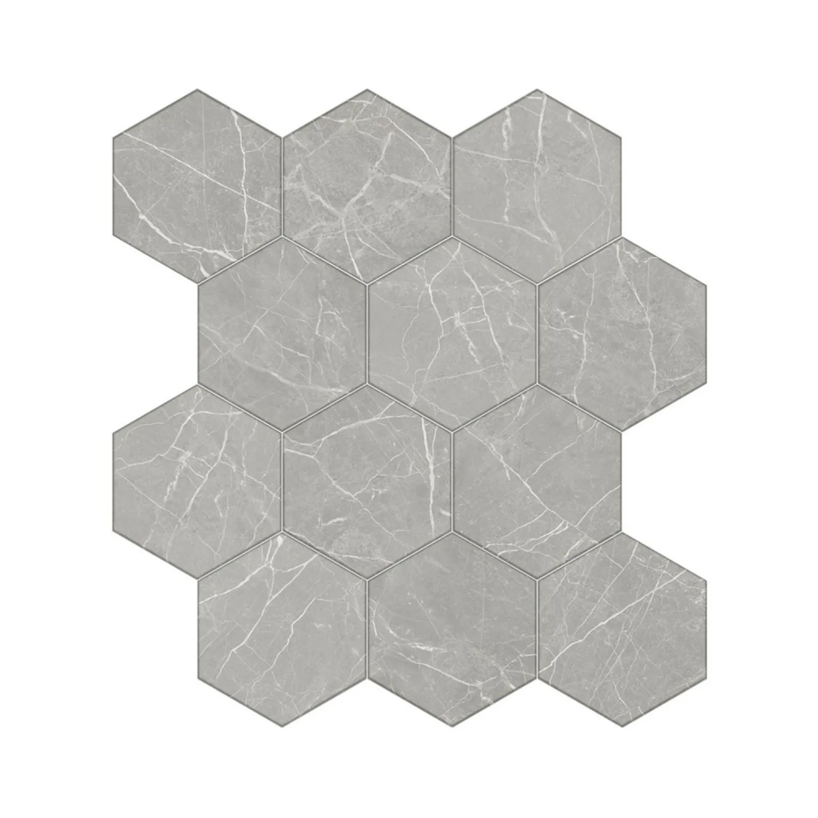 Porcelanato Cinza Sense Hexagonal 17x19,5 Bold "A"