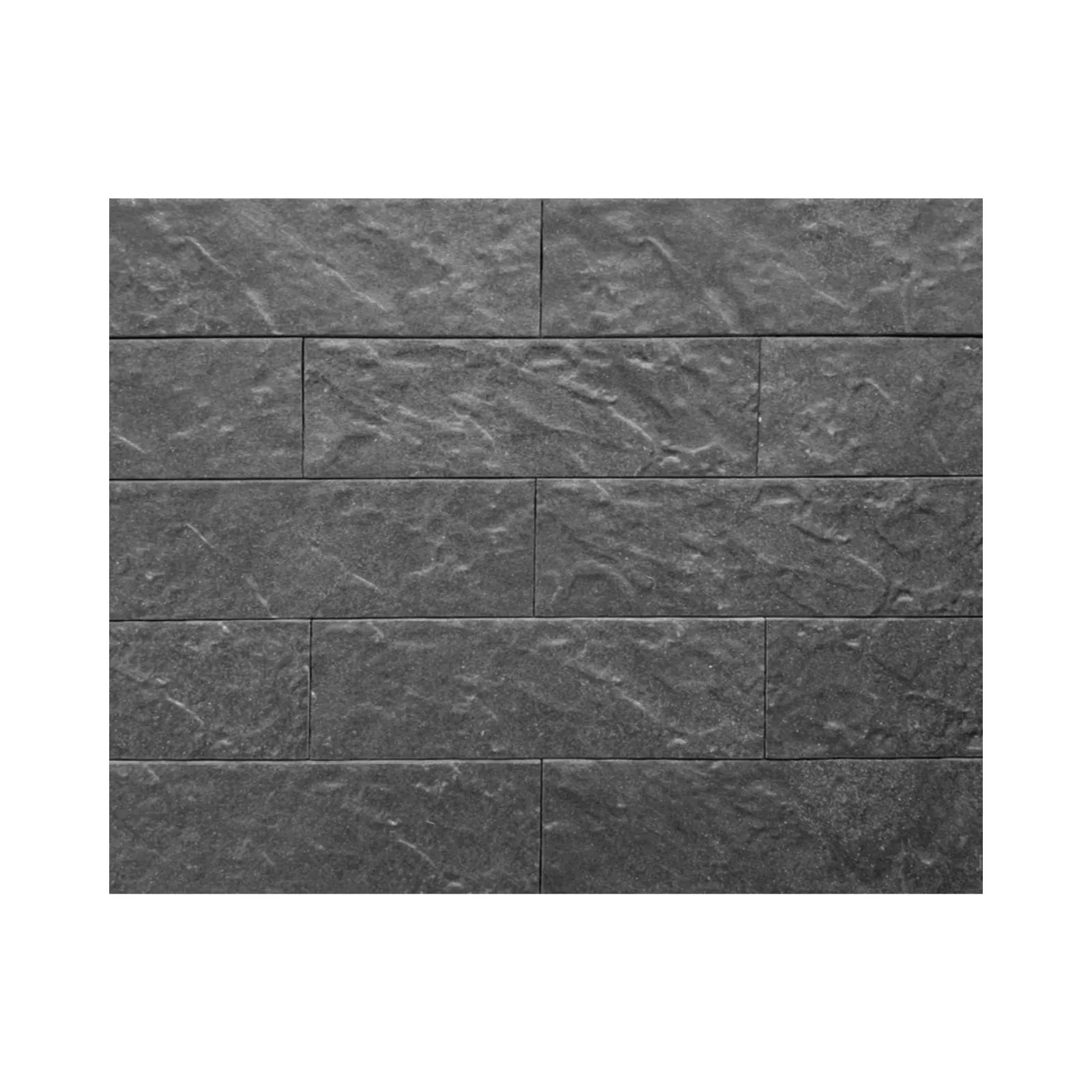 Porcelanato com Relevo 7,5x23 Sense Mattone Nero Bold "A"