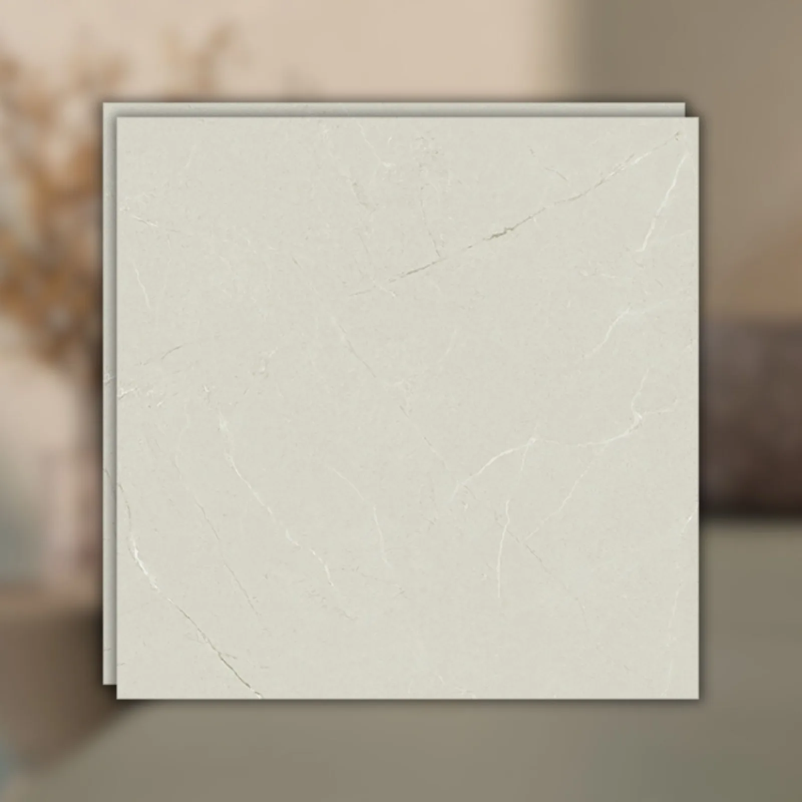 Porcelanato Creme Natural 123x123 Villagres Kabri Cream "A"