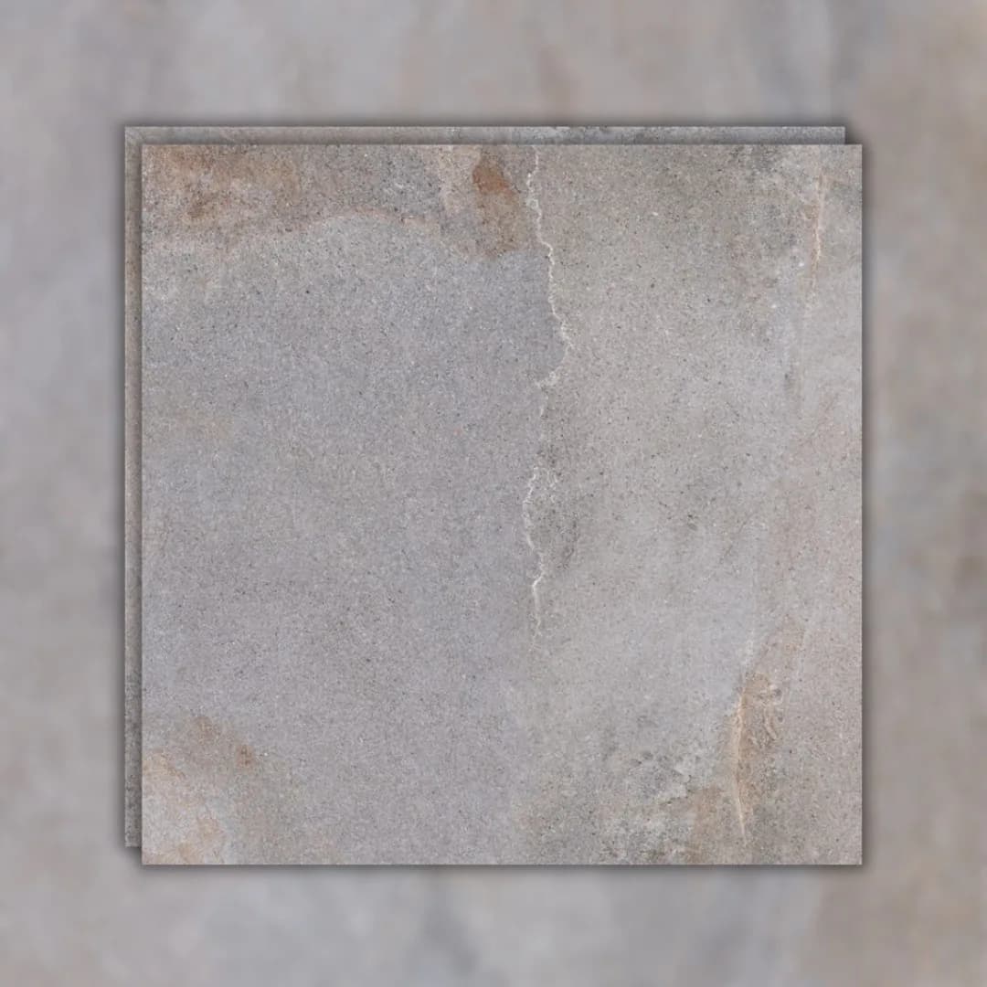 Porcelanato Cinza Marmorizado Externo 83x83 Helena Vision Gray RET "A"