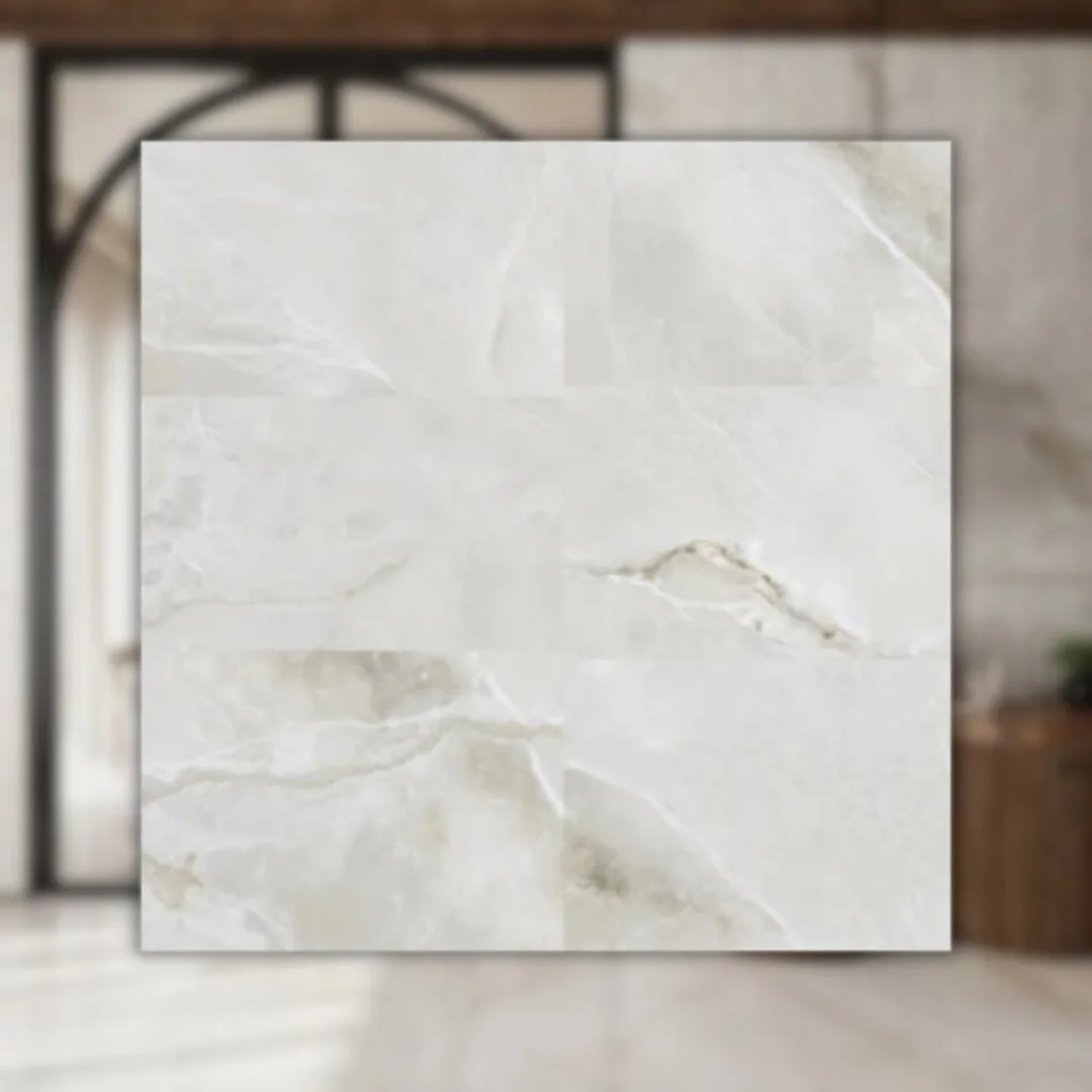 Porcelanato Branco Polído Marmorizado 60x120 LM (7MM) Incepa Onice RET "A"