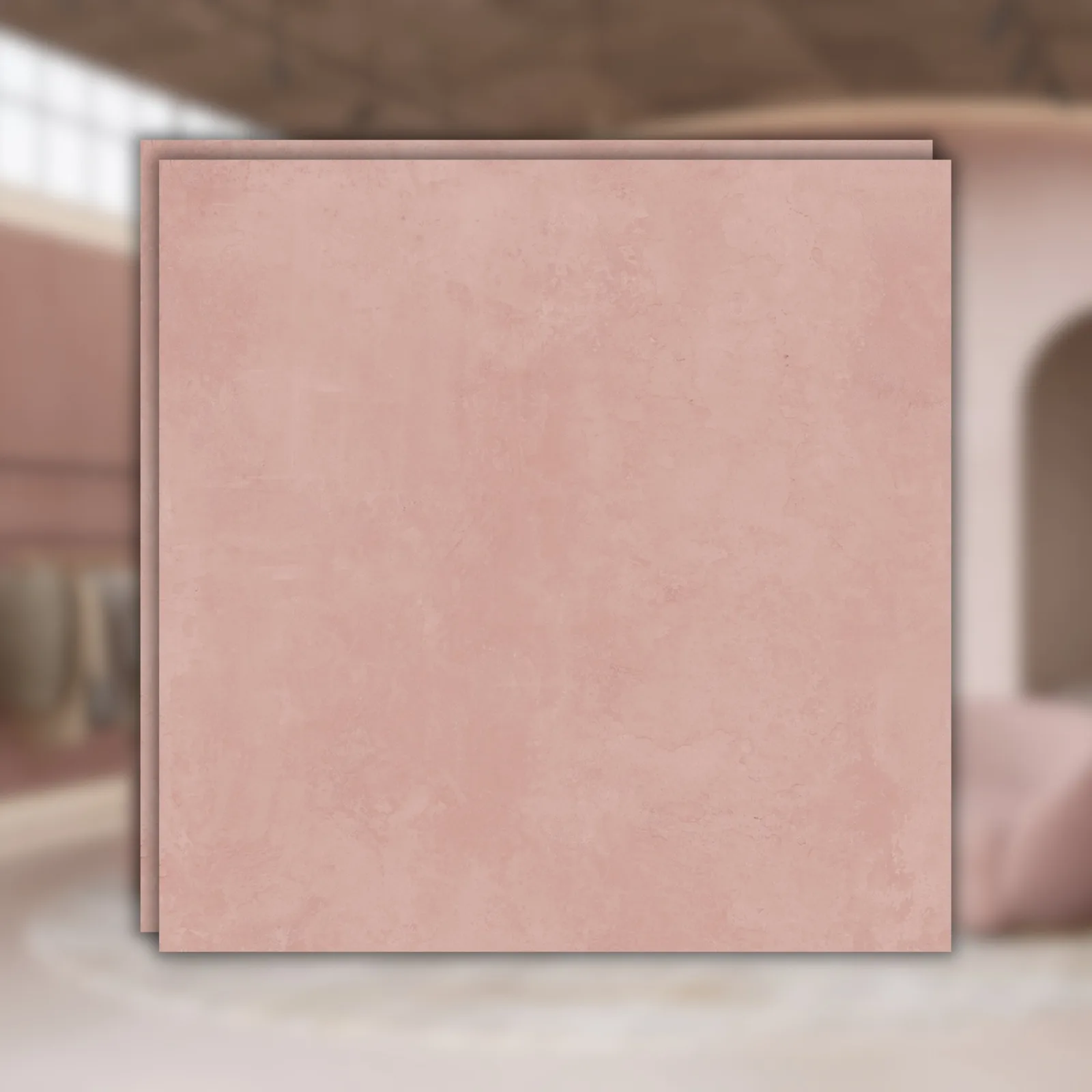 Porcelanato Laranja Mate 120x120 Roca Stucc Lm Coral RET "A"