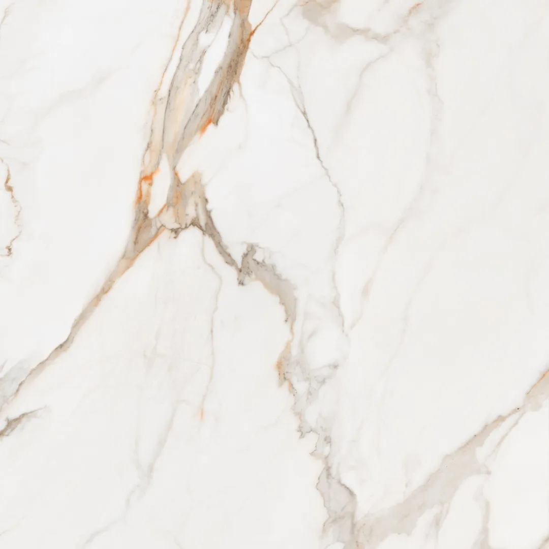 Porcelanato Marmorizado Branco Acetinado 120x120 Incepa Calacatta Oro RET "A"