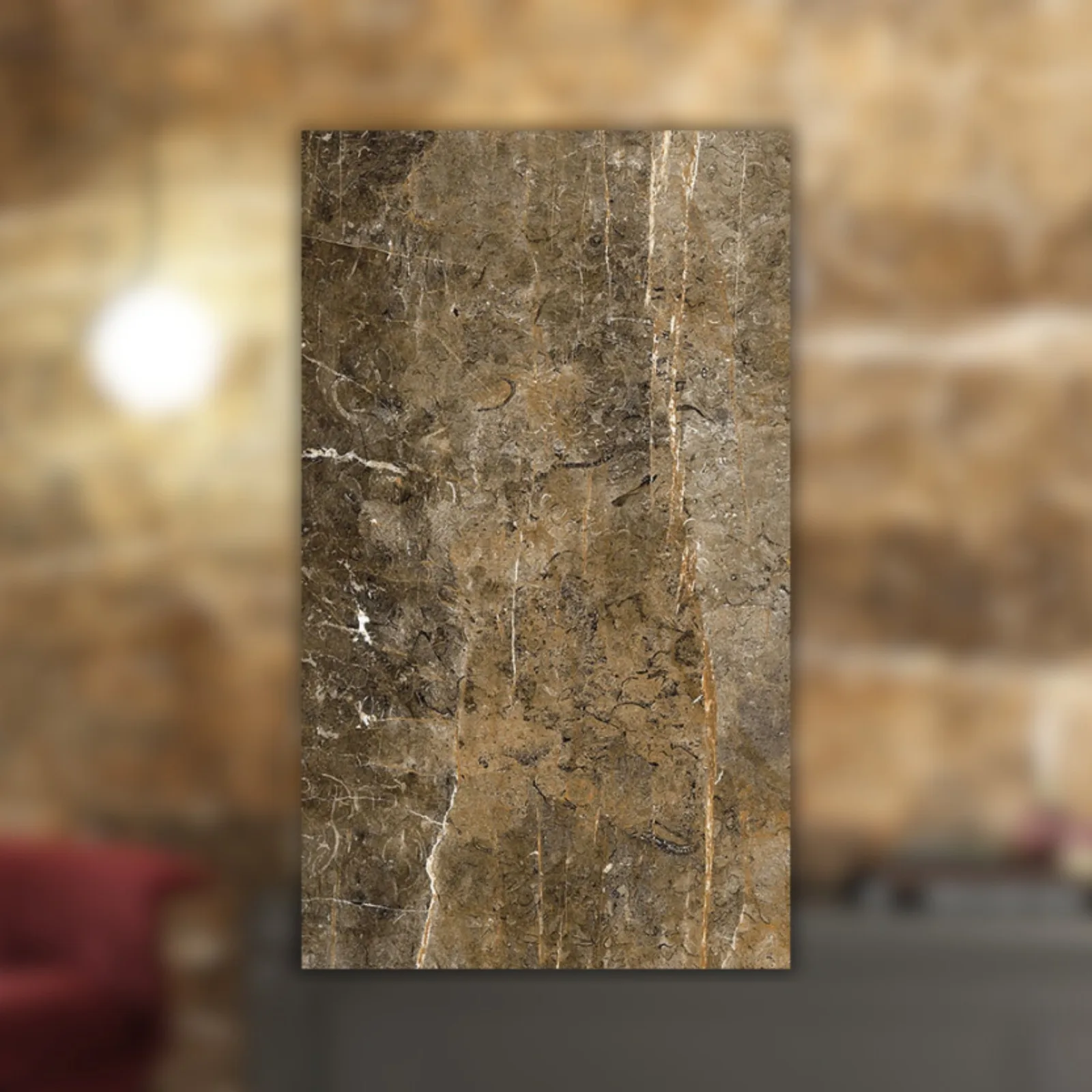 Porcelanato Marmorizado Polido 61x106,5 Villagres Cabernet RET "A"