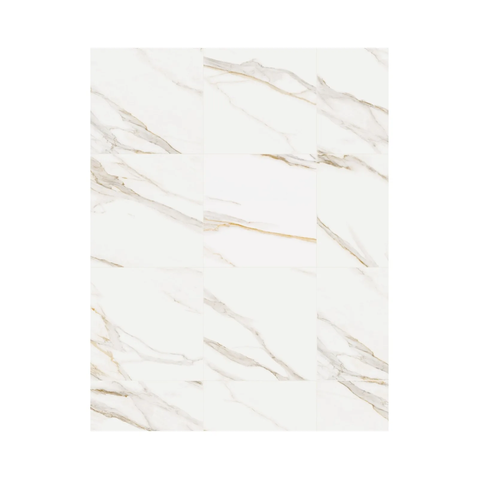 Porcelanato Marmorizado Polido 90x90 Ceusa Calacata Royal RET "A"