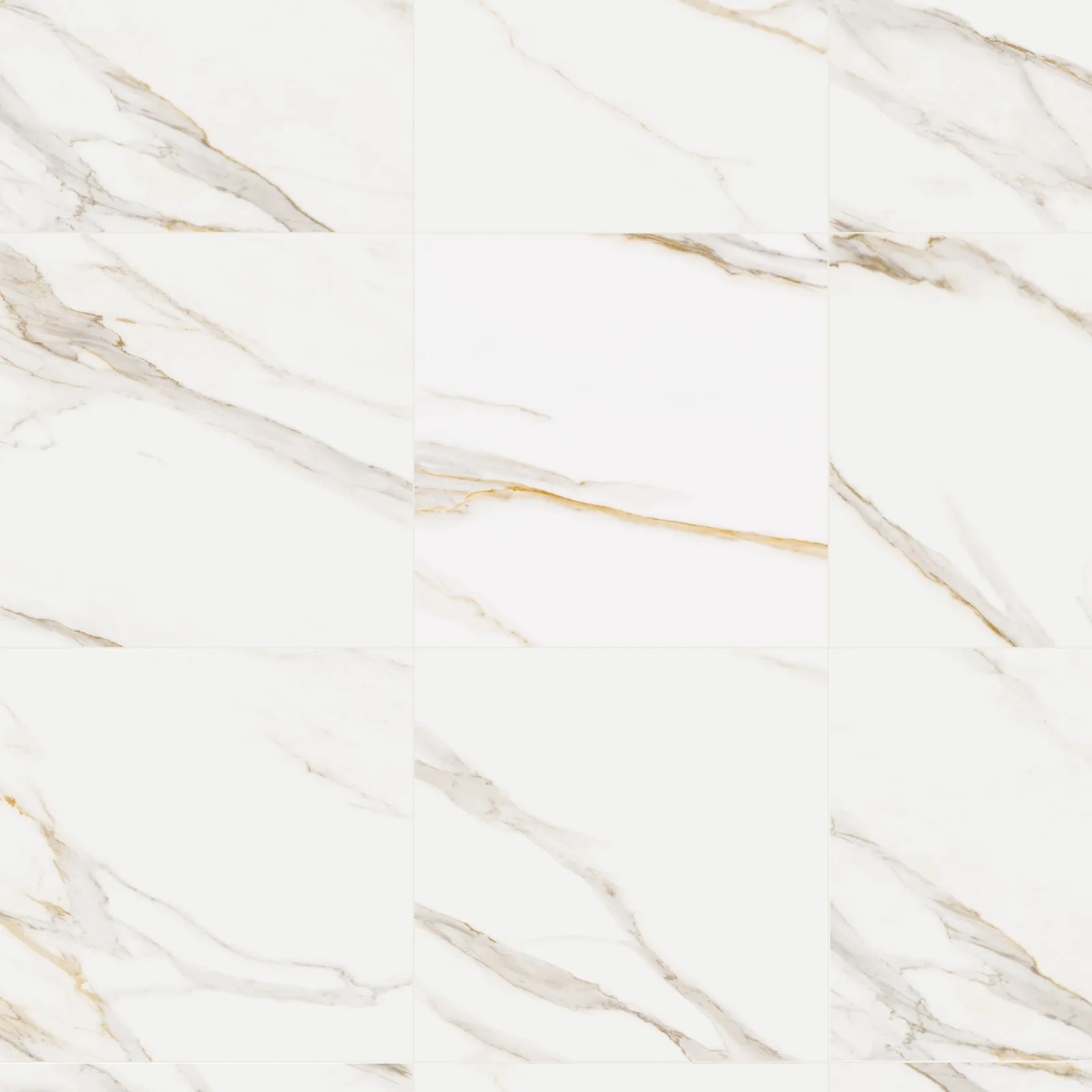 Porcelanato Marmorizado Polido 90x90 Ceusa Calacata Royal RET "A"