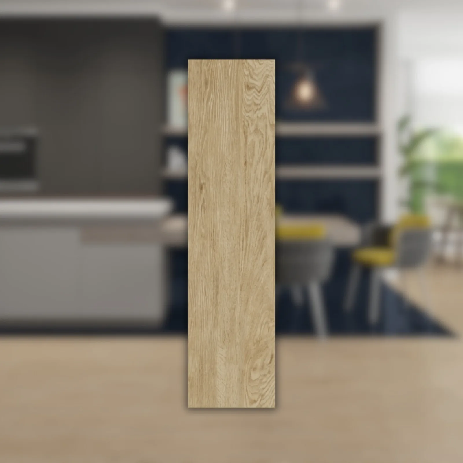 Porcelanato Marrom Acetinado 30x121 Damme Yara Caramelo RET "A"