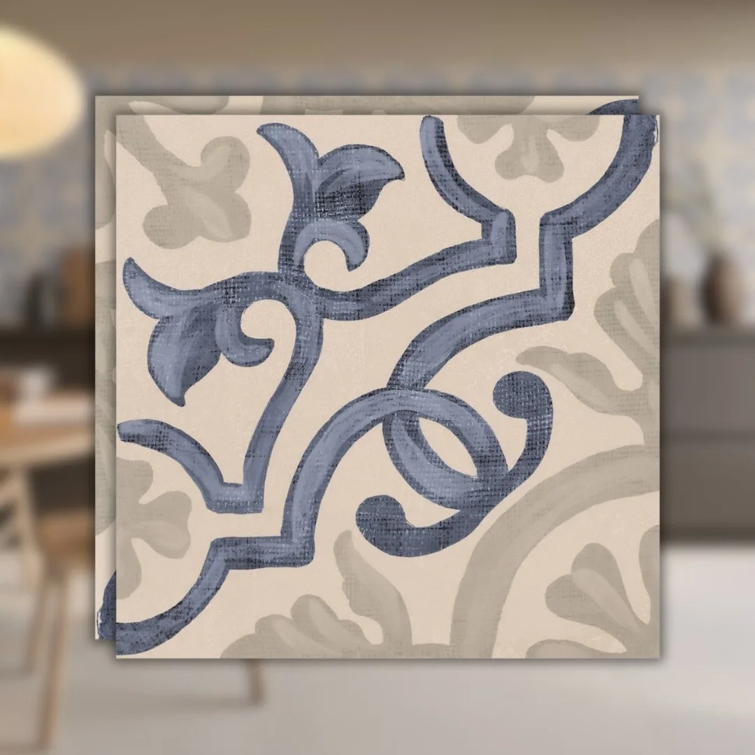 Porcelanato Mate Decortiles Liceu Sideral 20x20 RET Azul "A"