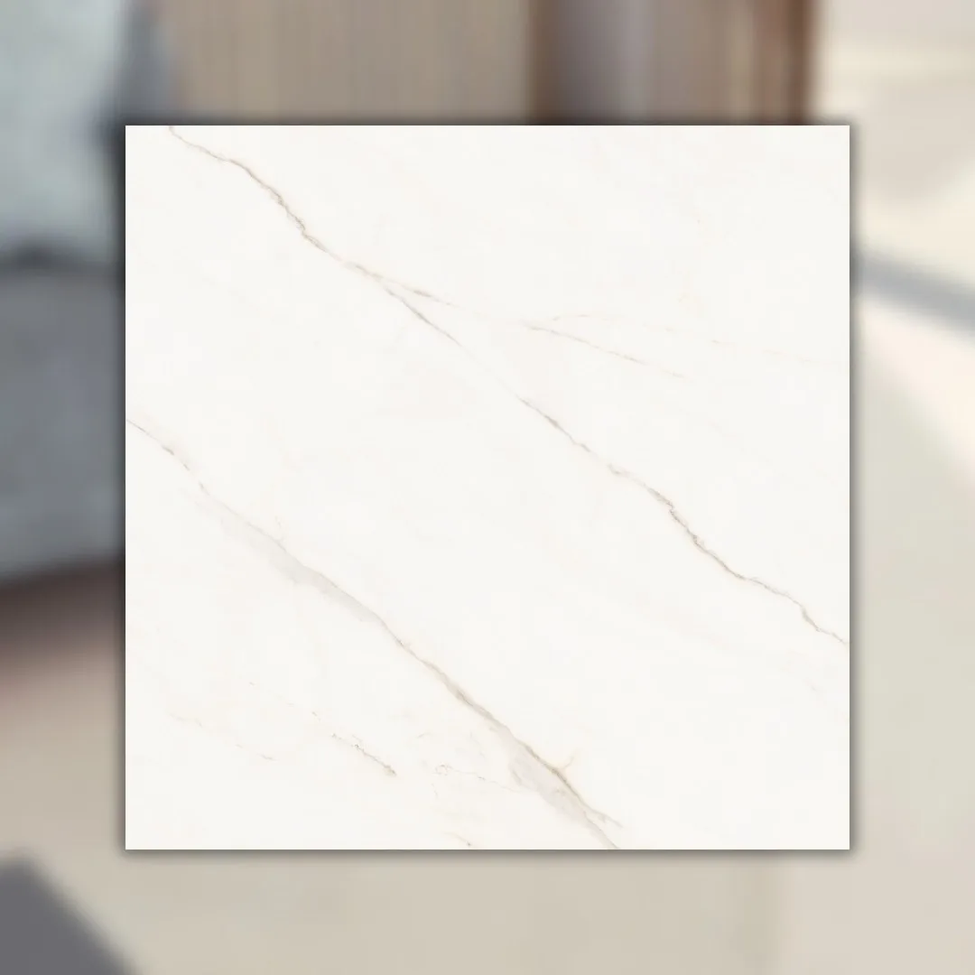 Porcelanato Branco Polido 90x90 Portinari Opera Covelano RET "A'