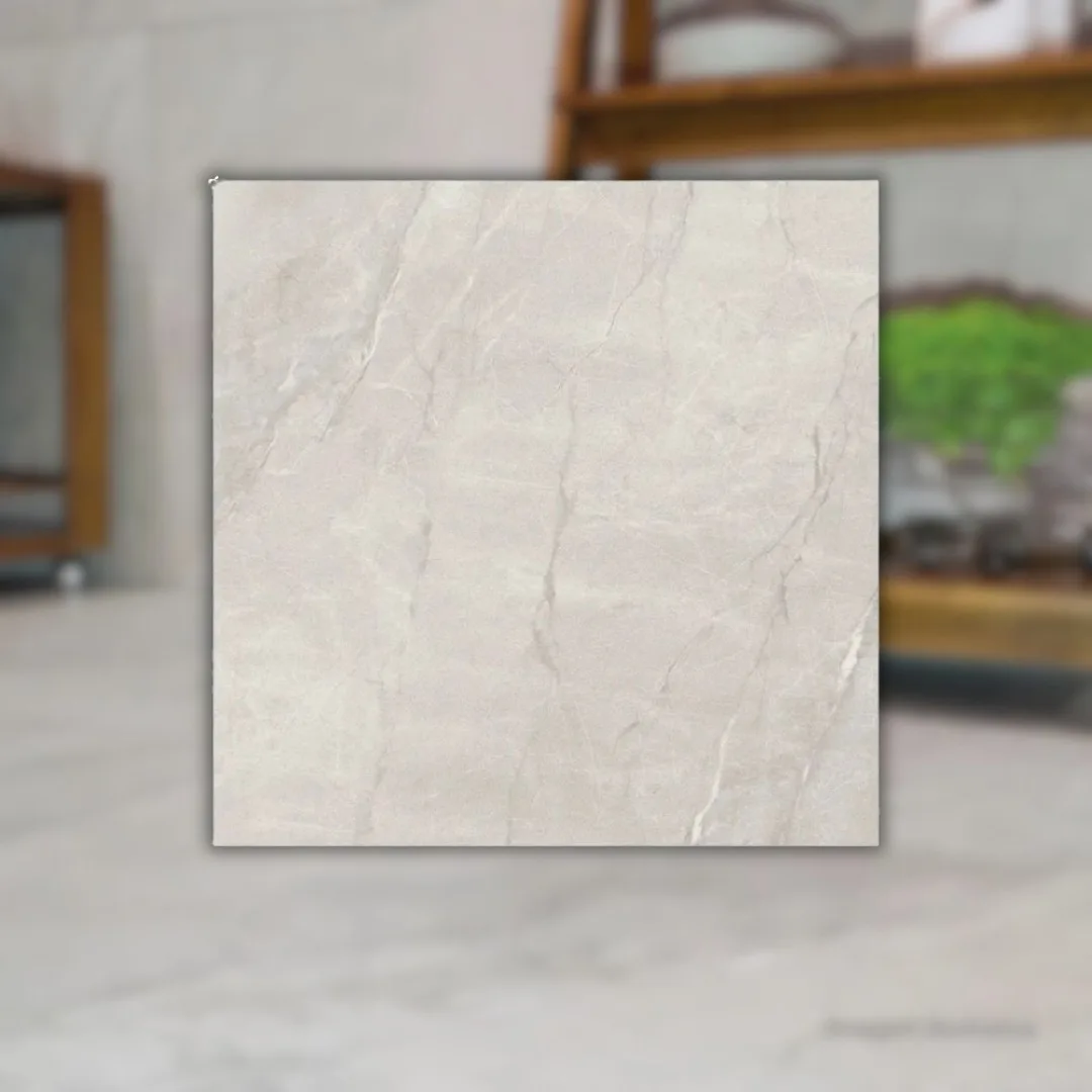 Porcelanato Marmorizado Cinza Acetinado 100x100 Portinari Pietra Di Savoie SGR RET "A"