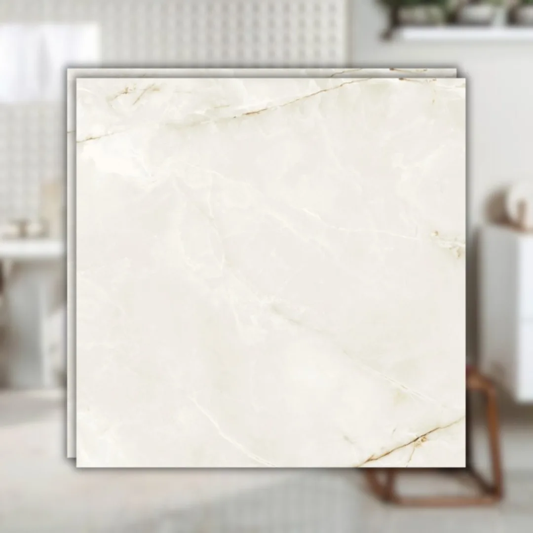 Porcelanato Branco Polido 100x100 Portinari Timeless RET "A"