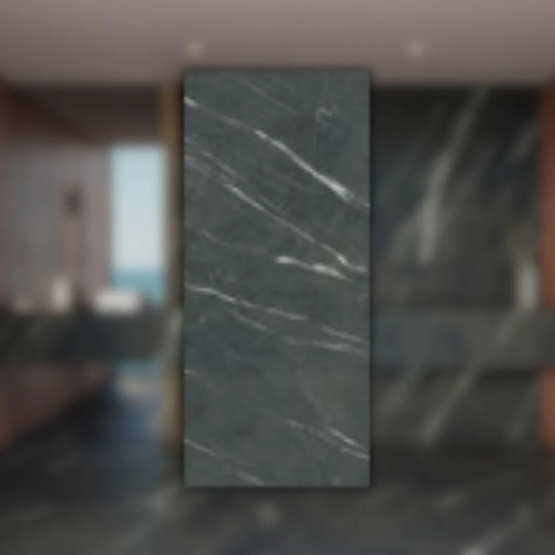 Porcelanato Preto Acetinado 120x270 Portinari Marquina Bk Dd RET "A"