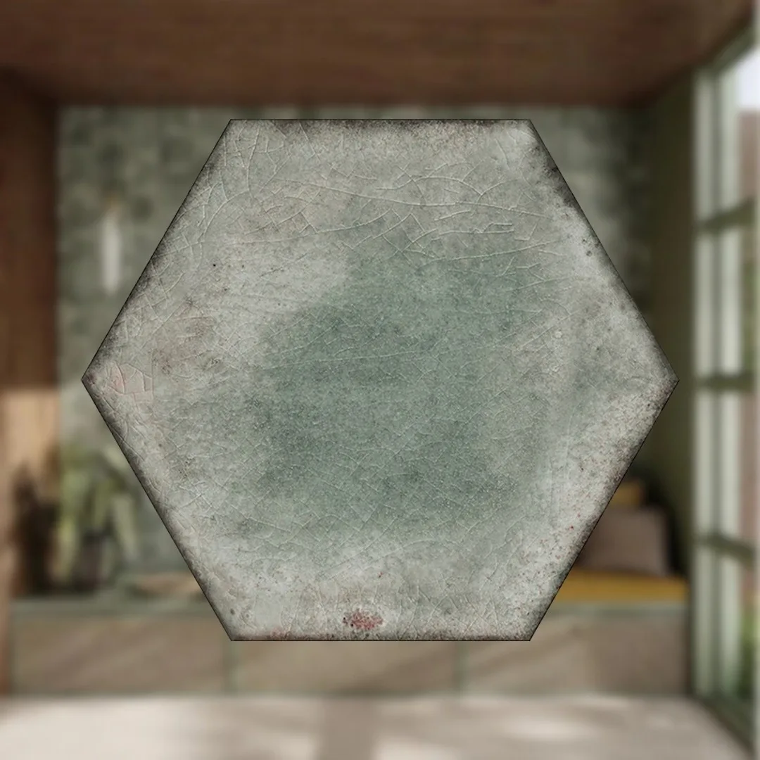 Porcelanato Verde Fosco 20x23 Roca Athol Musgo Bold "A"