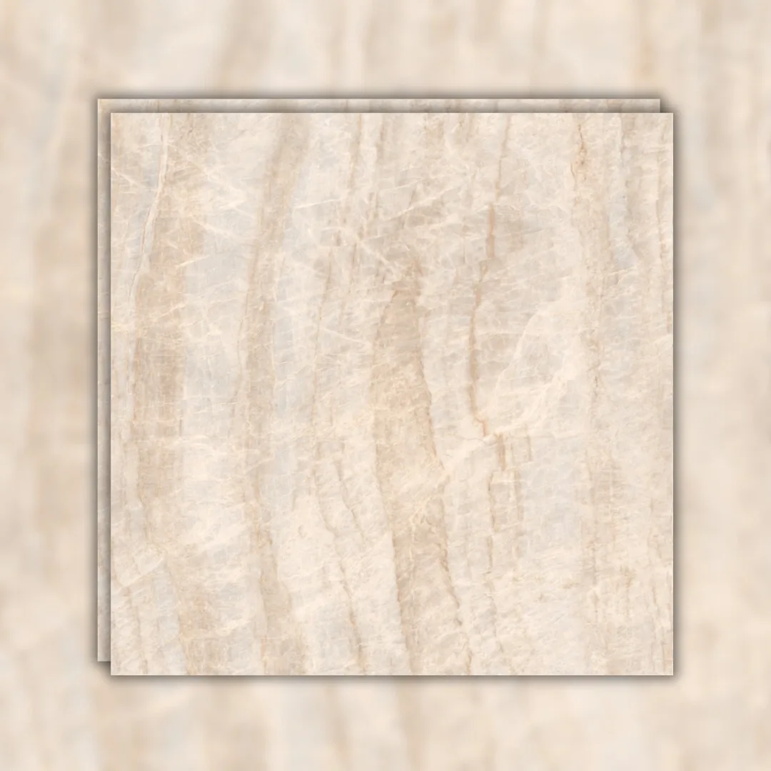 Porcelanato Bege Micro Cristal 120x120 Roca Taj Mahal RET "A"