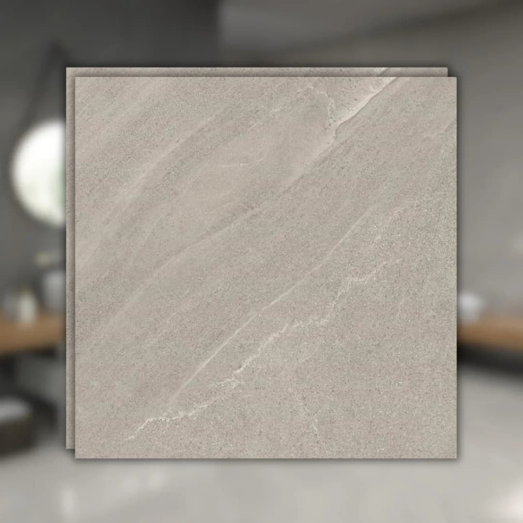 Porcelanato Rústico Cinza 83x83 Damme Limestone Grigio RET "A"