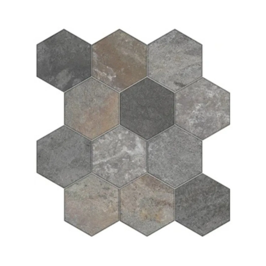 Porcelanato Stone Gray Hexagonal 17x19,5 Sense Bold "A"