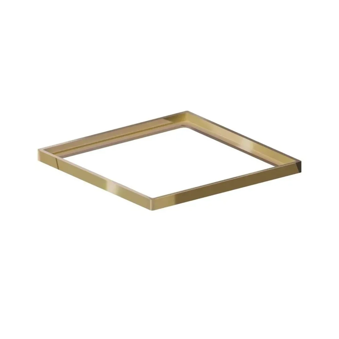 Porta Grelha Quadrada 10x10 Linear Elleve Dourada