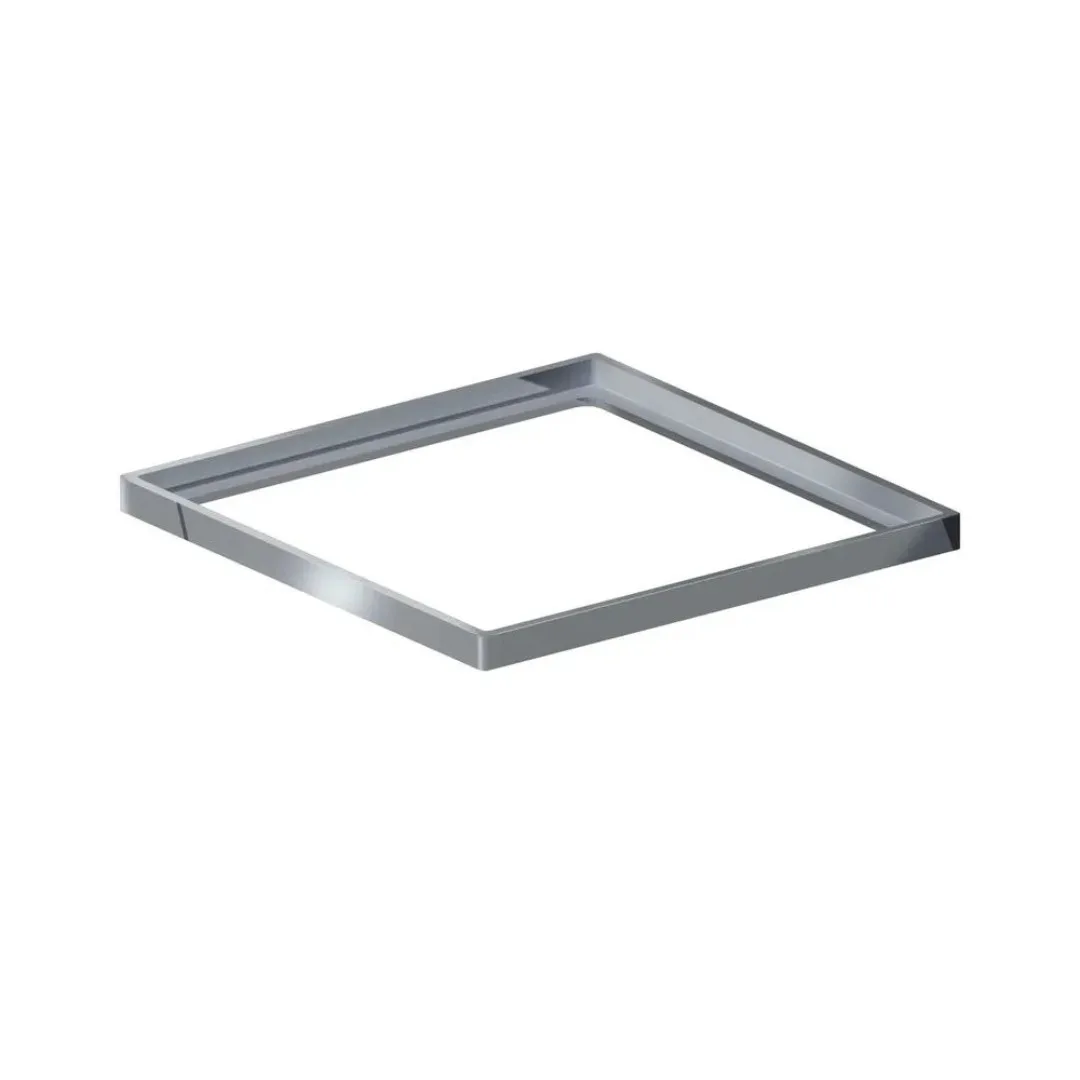 Porta Grelha Quadrada 10x10 Linear Elleve Inox Polida