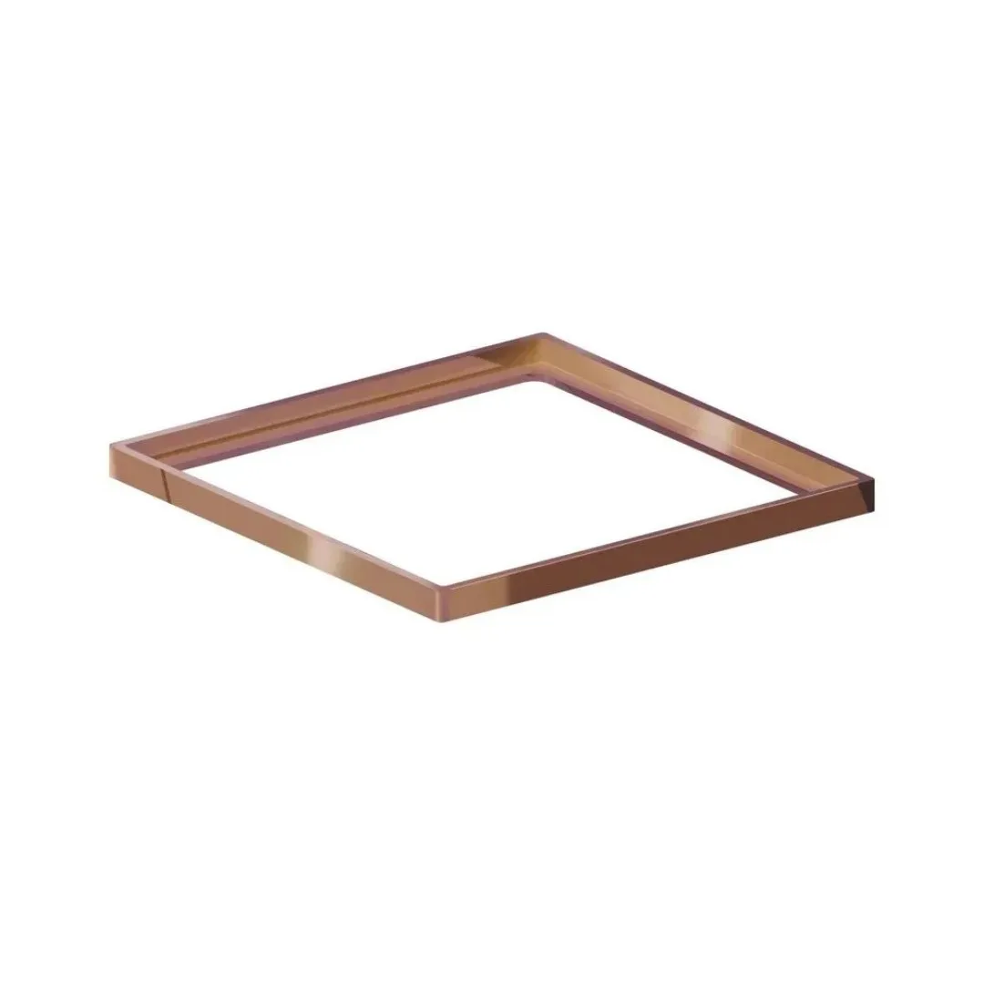 Porta Grelha Quadrada 10x10 Linear Elleve Red Gold