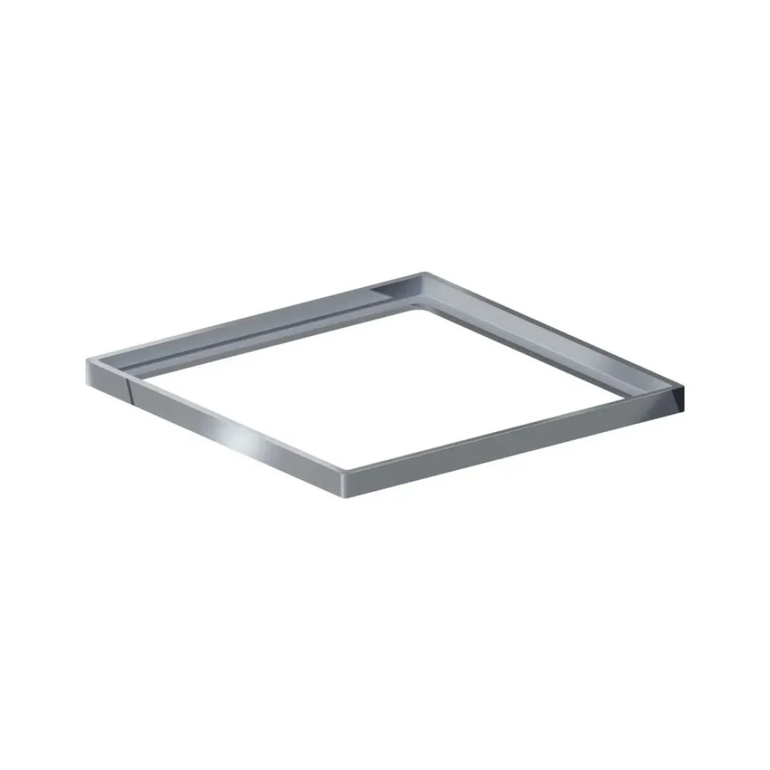 Porta Grelha Quadrada 15x15 Linear Elleve Inox Polida
