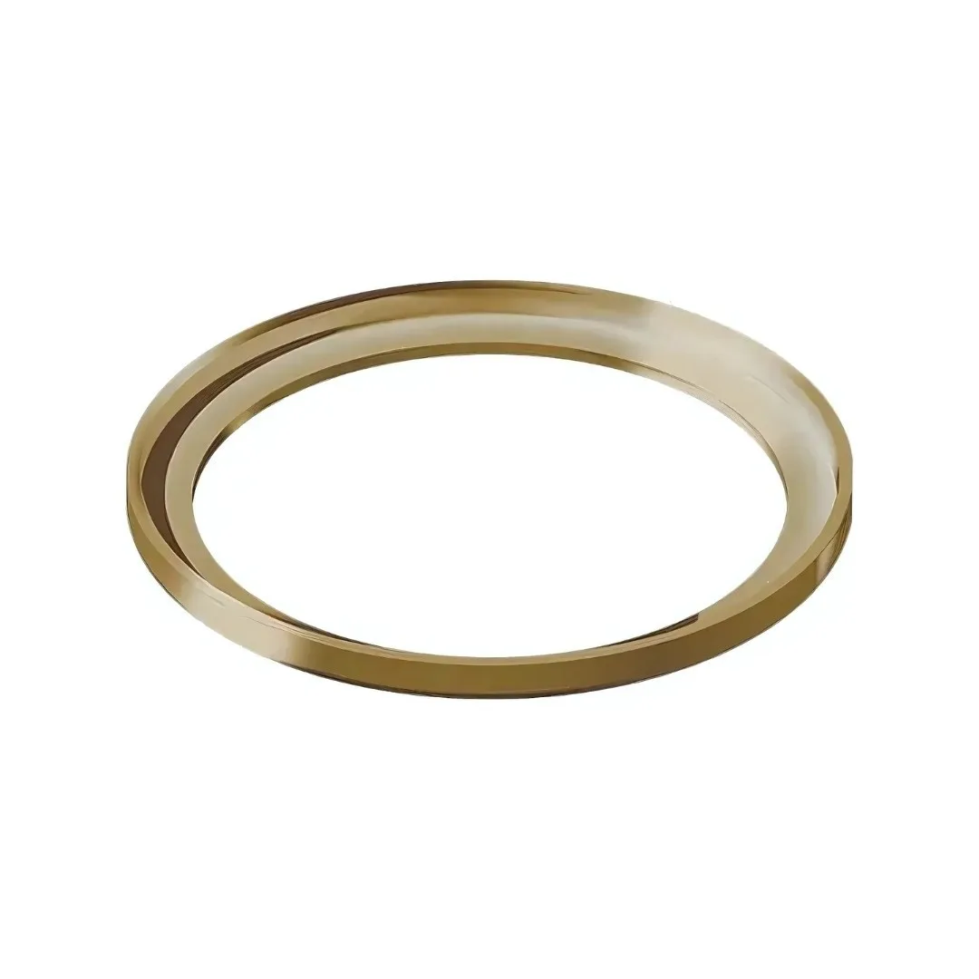 Porta Grelha Redonda Linear Gold 15cm Alumínio