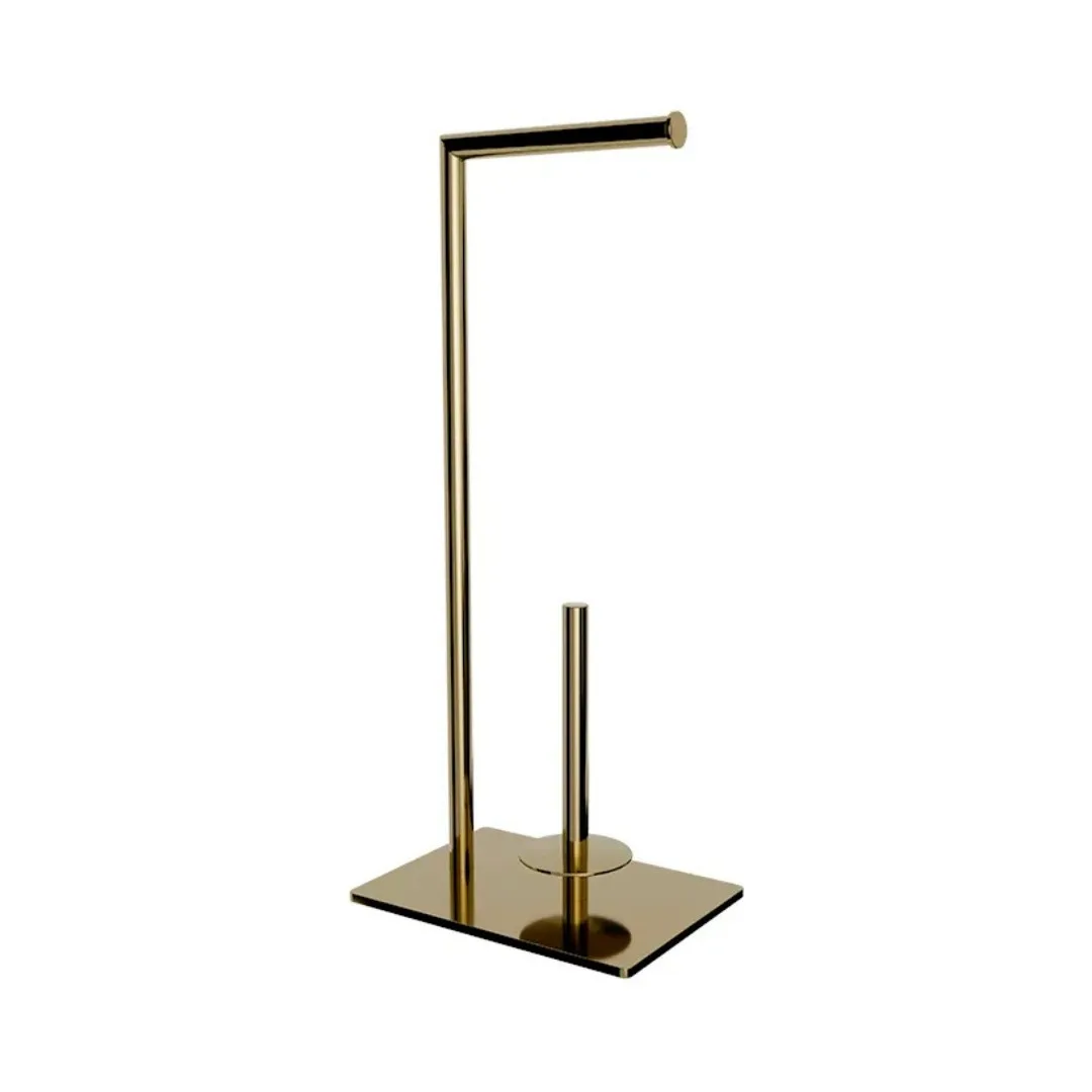 Porta Papel Higiênico de Piso Inox Gold Doka