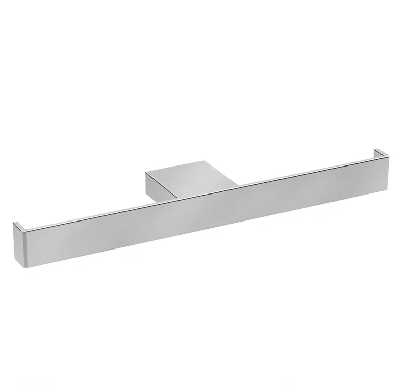 Porta Papel Higiênico Zen One Cromo/Polido Dupla Ba0225