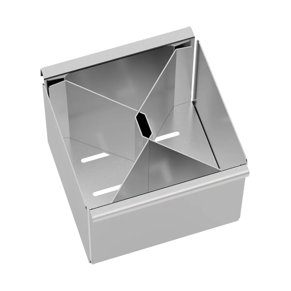 Porta-Talheres Tramontina em Aço Inox com Acabamento Acetinado para uso no Canal Organizador