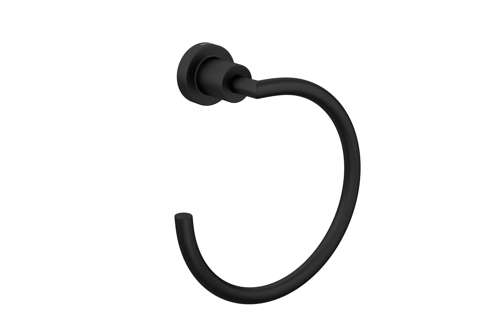 Porta Toalhas Black Matte Argola Deca Slim 2050