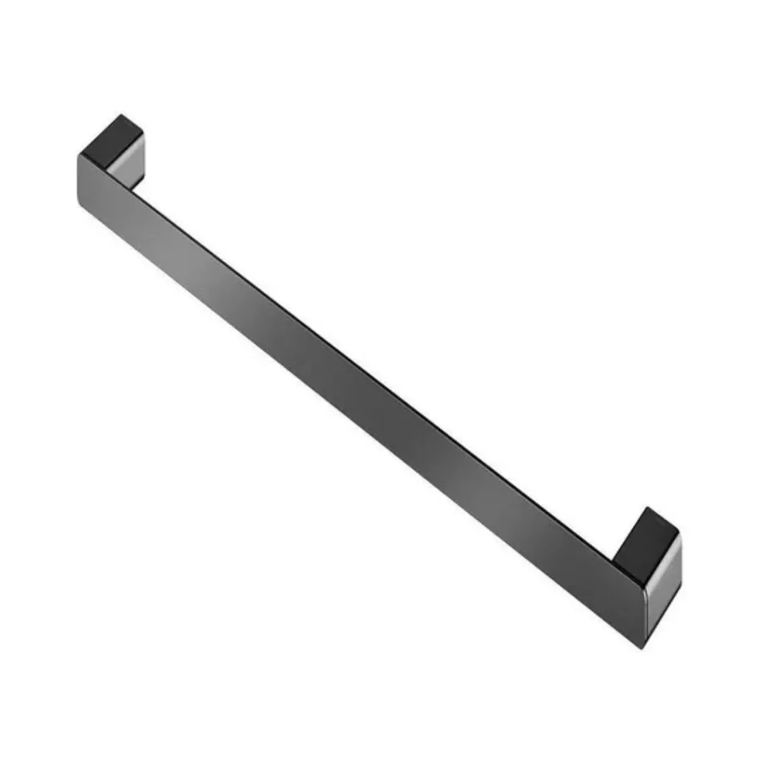 Porta Toalhas Barra 676mm Docol Flat Grafite Polido