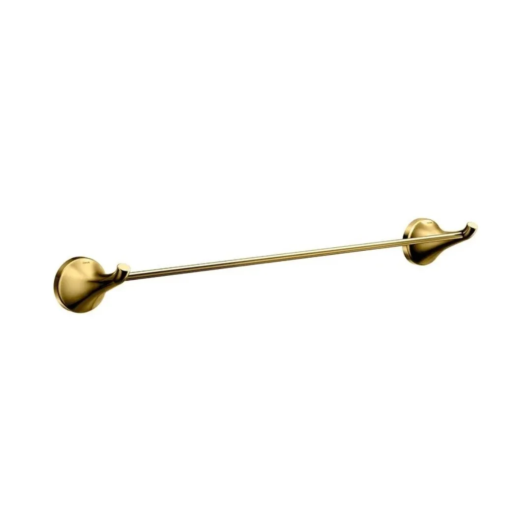 Porta Toalhas Bastão 560mm Docol Mantis 500 Ouro Polido