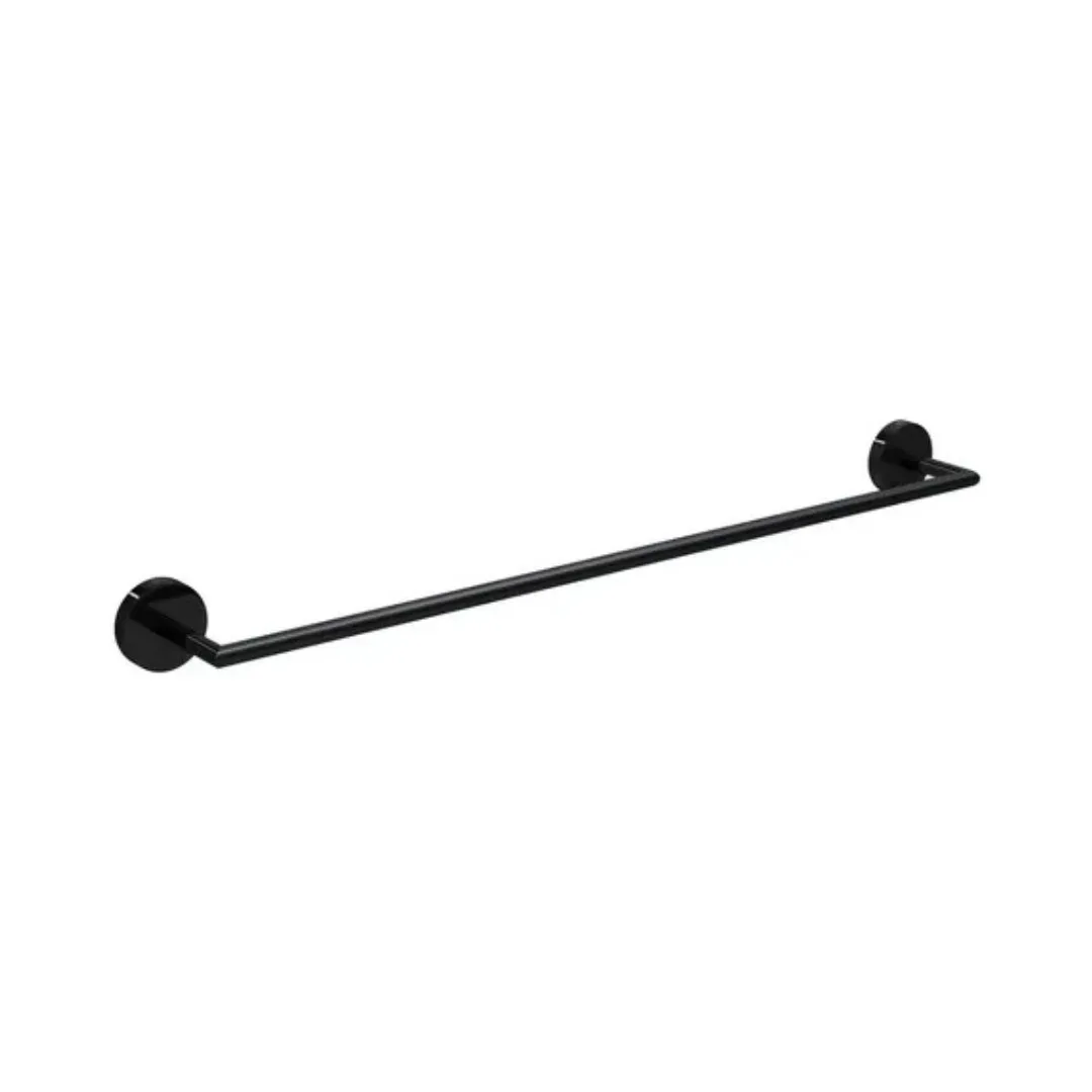 Porta Toalhas Barra 50cm Black Noir Deca Disco