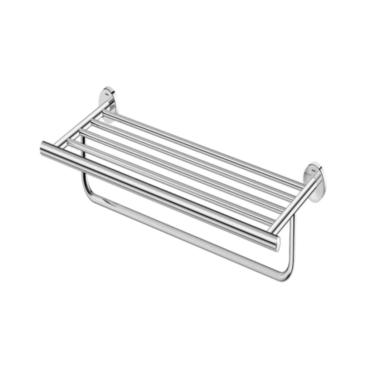 Porta Toalhas em Barra 60cm Docol Acessórios Hotel Cromado