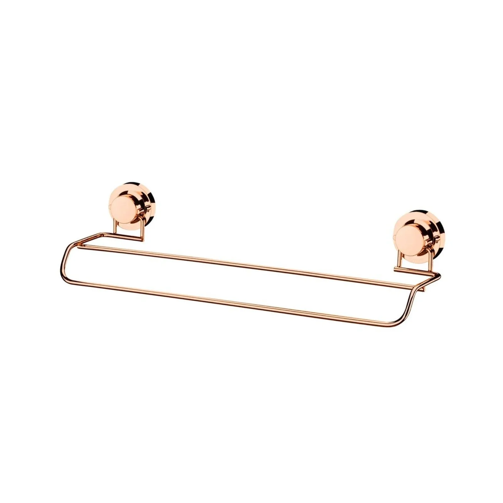 Porta Toalhas com Ventosa Red Gold Future Duplo 45cm