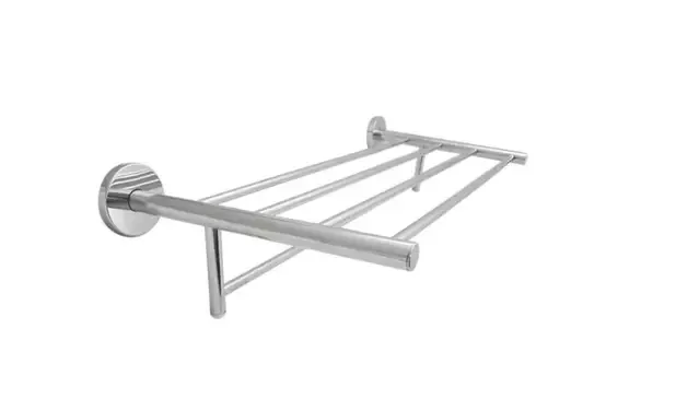 Porta Toalhas Jackwal Flat Cromado Hotel 55cm