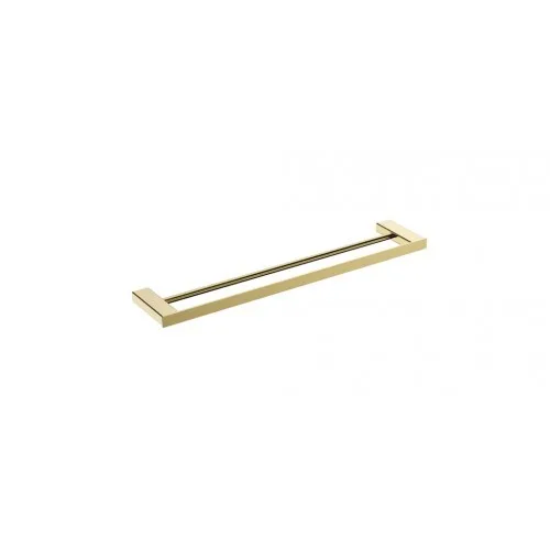 Porta Toalhas Dourado Barra Dupla Lexxa Bagno LX7122G