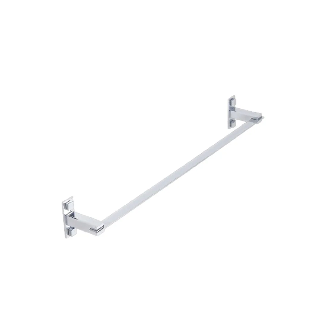 Porta Toalhas Luxban Clean Cromado 706 Simples 50cm