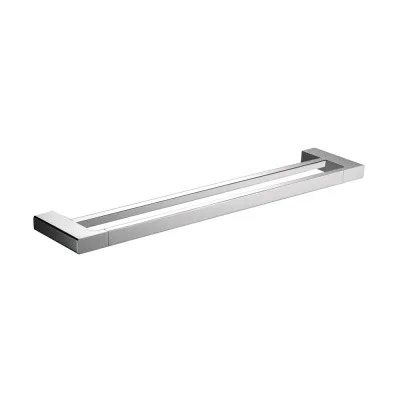 Porta Toalhas Rubinettos Quadro Duplo Cromado Barra 55cm