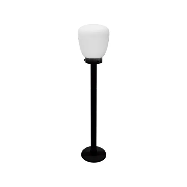 Poste Taschibra Thor 850 1xe27 C/ Vidro Lb Leito Preto