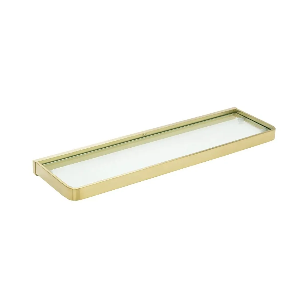Prateleira Vidro Brushed Gold Doka Rainbow