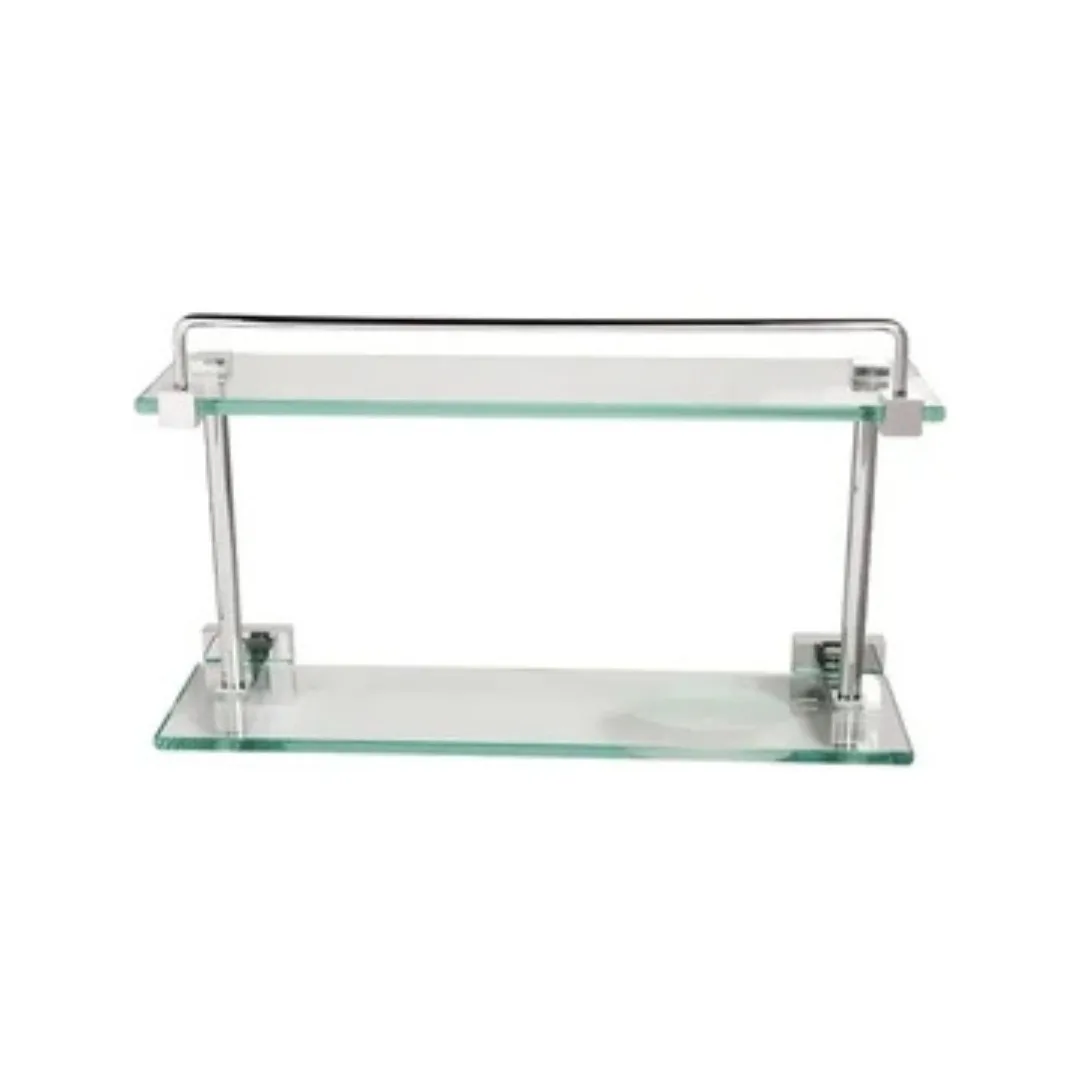 Prateleira Luxban Elegance Cromado 413 Duplo Reta