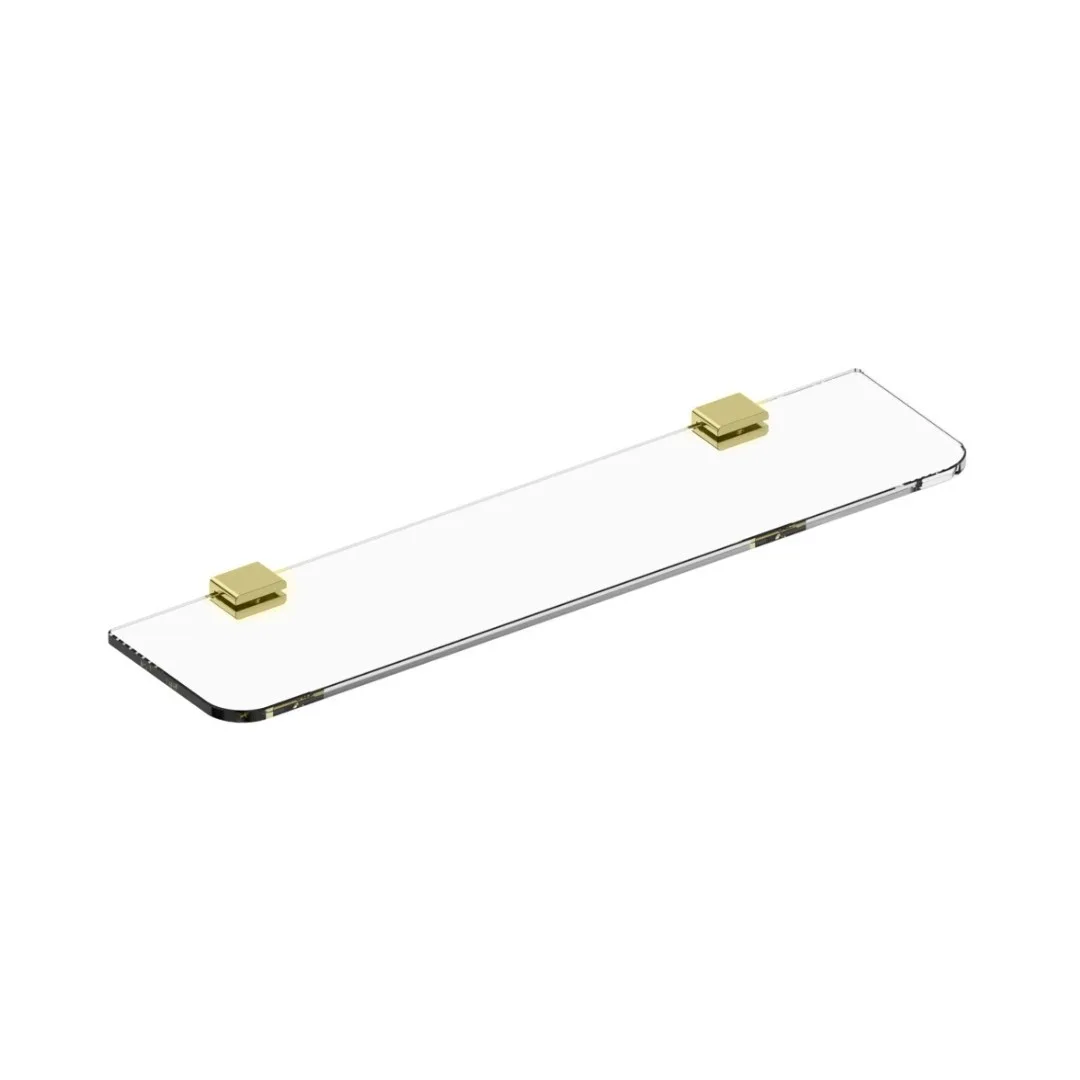 Prateleira de Vidro para Banheiro Lexxa Bagno Lx7163OE Ouro Escovado