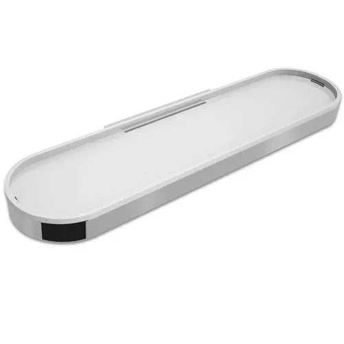 Prateleira Zen Woman Cromo/Branco BA0124