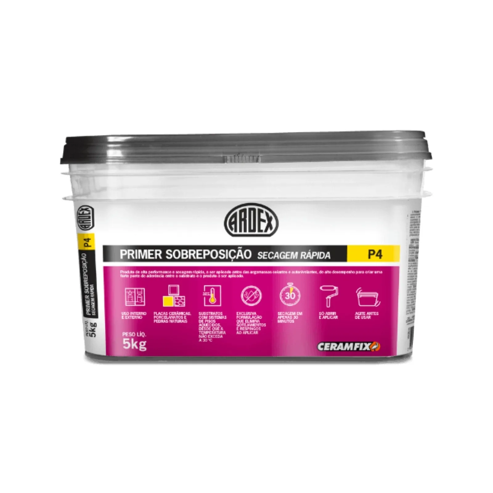 Primer Sobreposição Secagem Rápida Alto Desempenho Ceramfix 5L