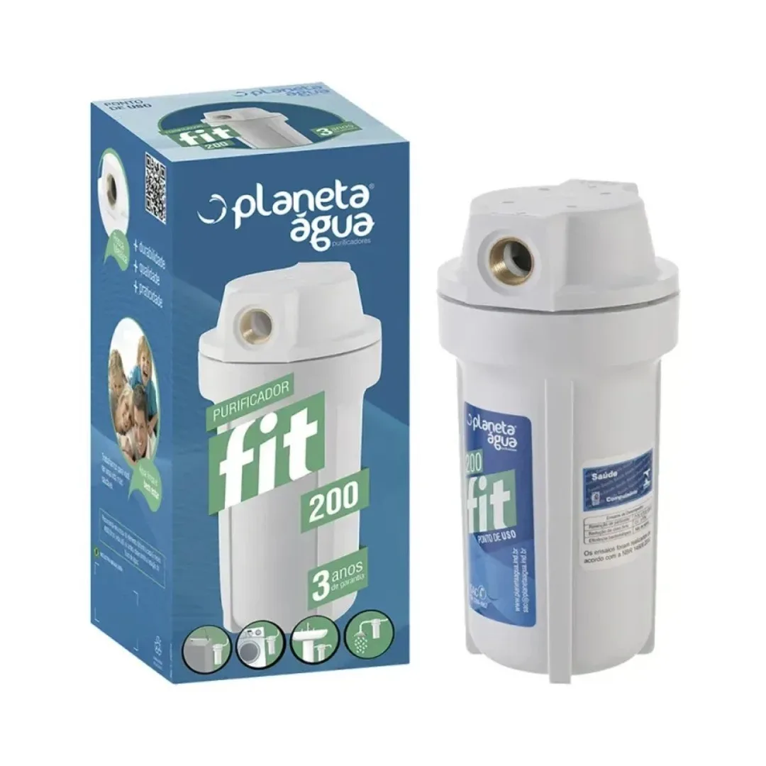 Purificador de Água Branco Planeta Água Fit 7" 1/2
