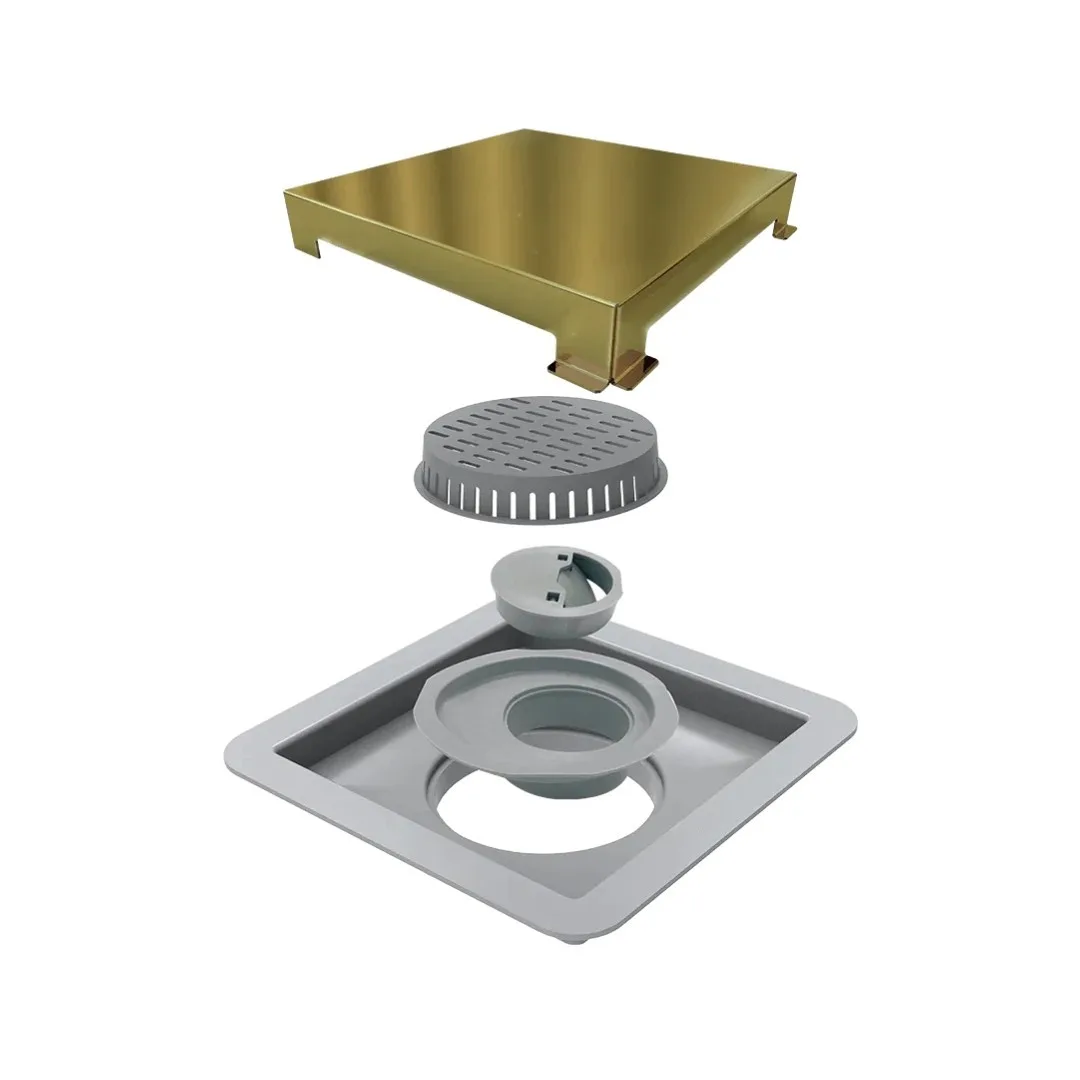 Ralo Gold Inox 15x15 Linear Square Line