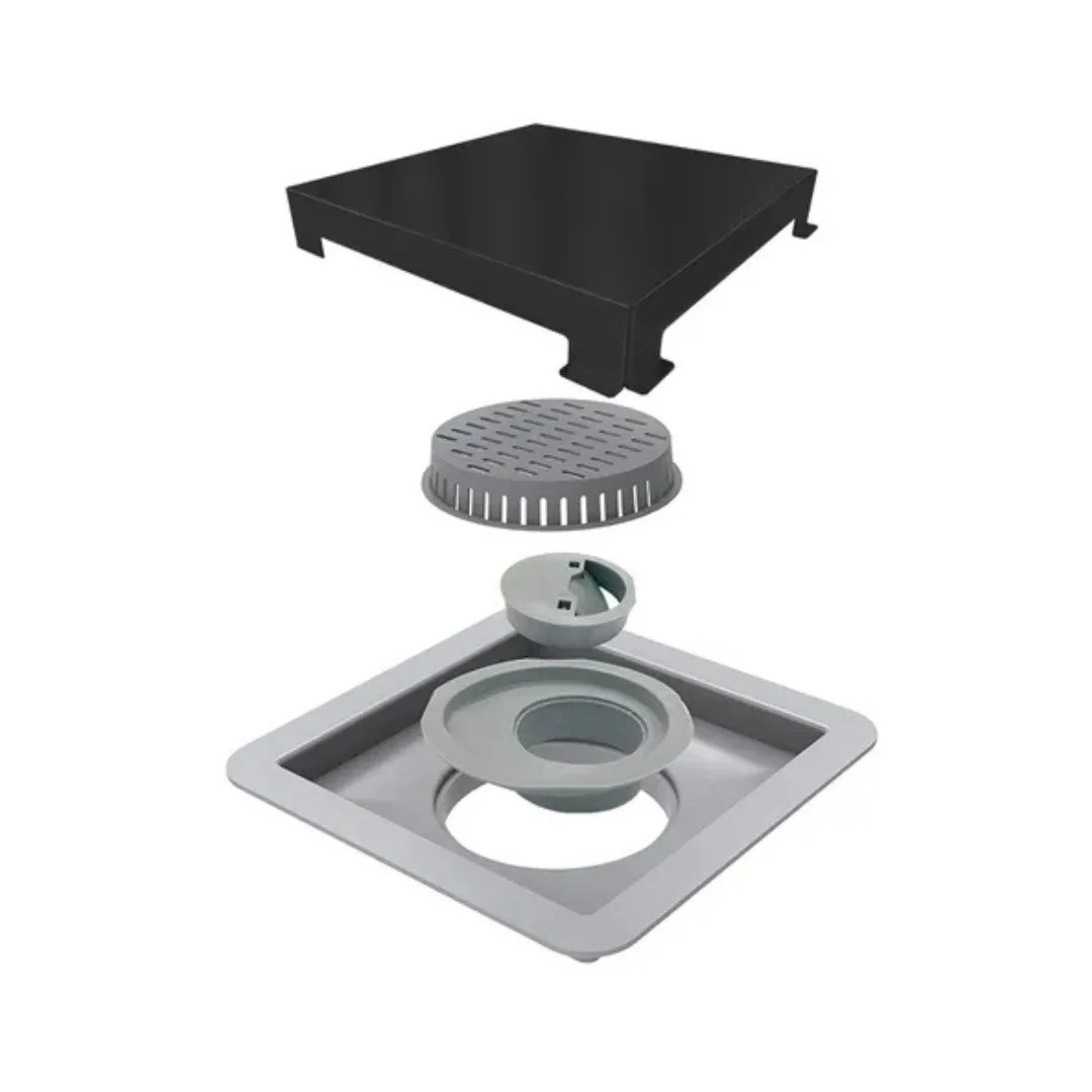 Ralo Grafite Inox 15x15 Linear Square Line