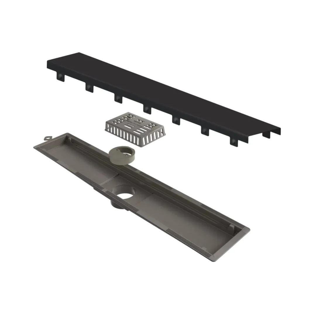 Ralo Tampa Grafite Inox 50 cm Linear Versatille